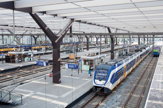 Perronoverkapping station Rotterdam Centraal. Foto: Stefan Verkerk
