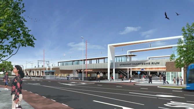 Visual van station Vaartsche Rijn, onderdeel van Randstadspoor